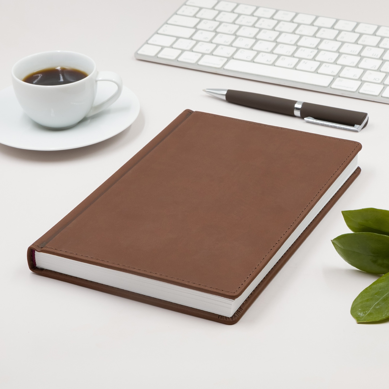 Ежедневник 2027 а5 альт "velvet" коричневый кож.зам.