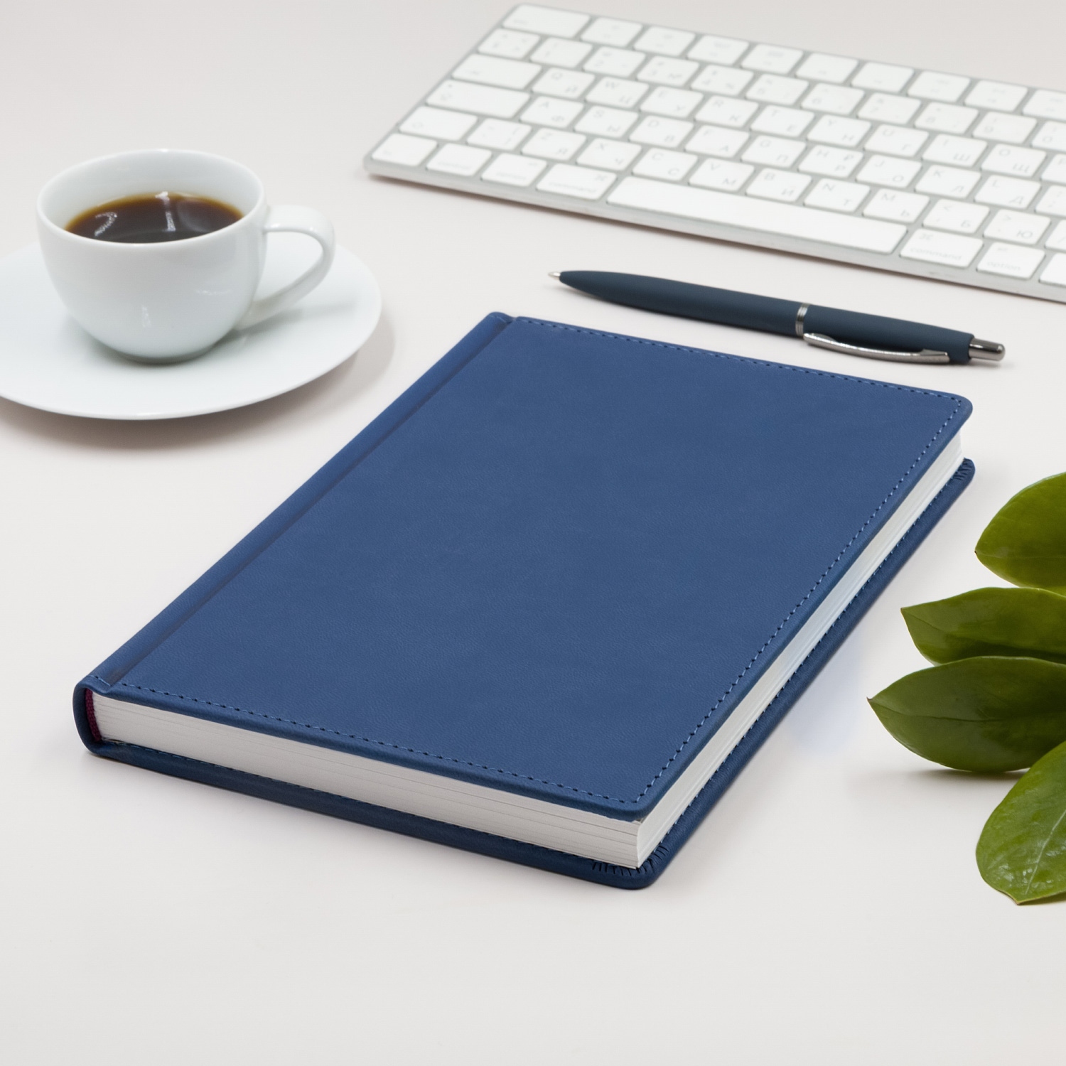 Ежедневник 2027 а5 альт "velvet" синий кож.зам.