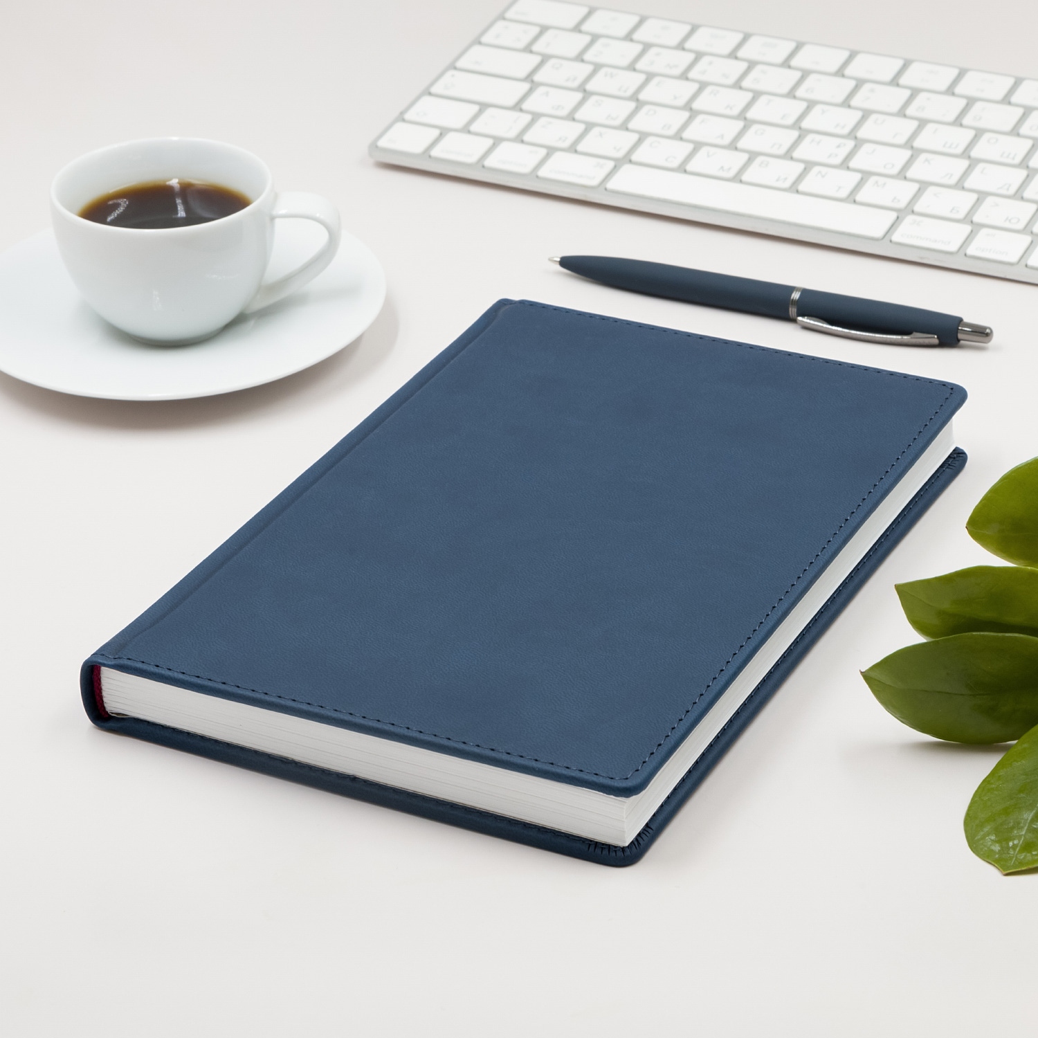 Ежедневник 2027 а5 альт "velvet" синий кож.зам.