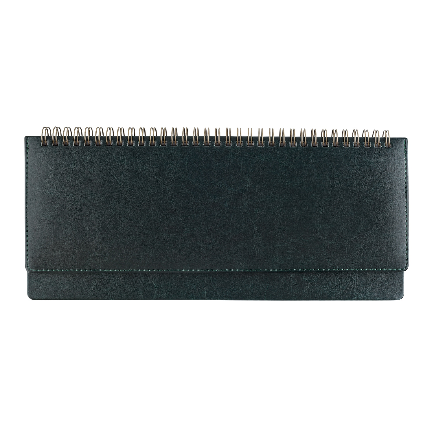 Еженедельник 2027 гребень 305х130мм bruno visconti "sidney nebraska" зелёный кож.зам.