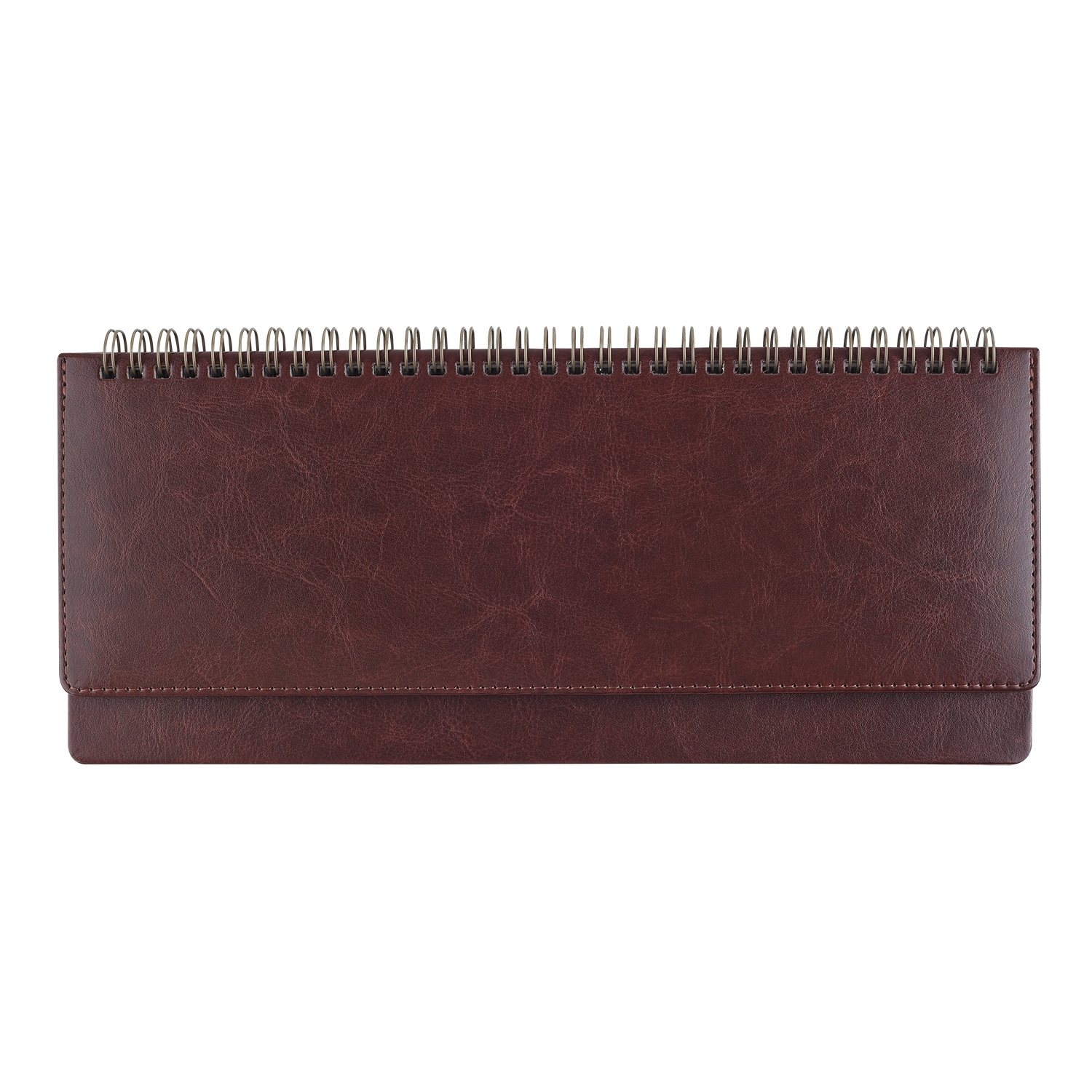 Еженедельник 2027 гребень 305х130мм bruno visconti "sidney nebraska" коричневый кож.зам.