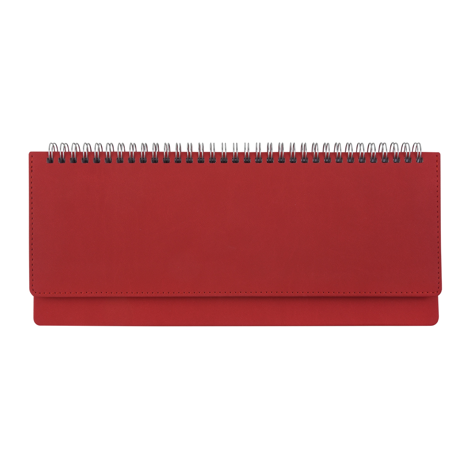 Еженедельник 2027 гребень 305х130мм альт "velvet" красный кож.зам.