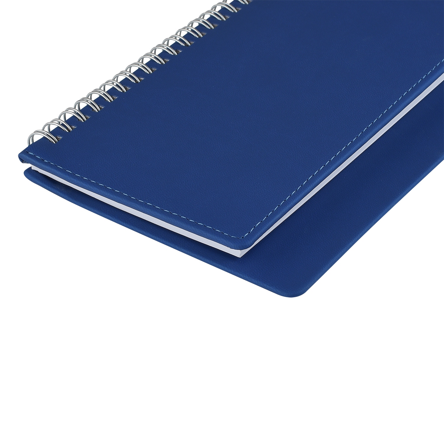 Еженедельник 2027 гребень 305х130мм альт "velvet" синий кож.зам.