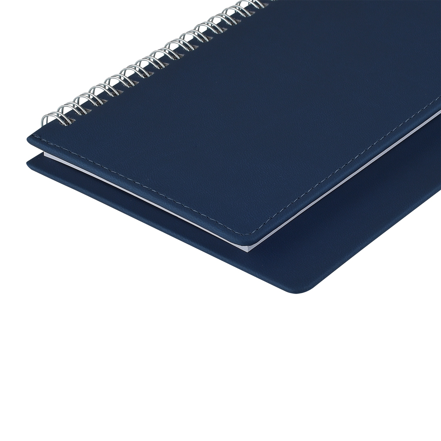 Еженедельник 2027 гребень 305х130мм альт "velvet" синий кож.зам.