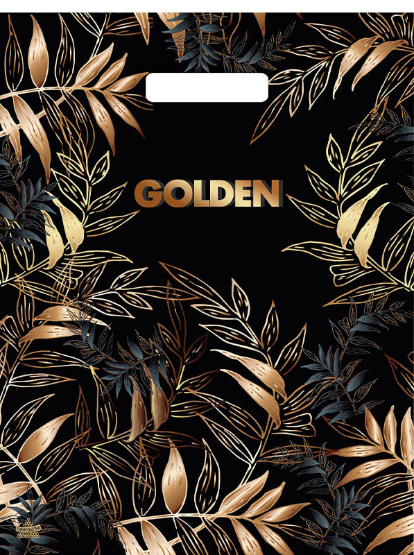 Пакет универсальный 40х31см "золотой лес" проруб.ручка 30мкм