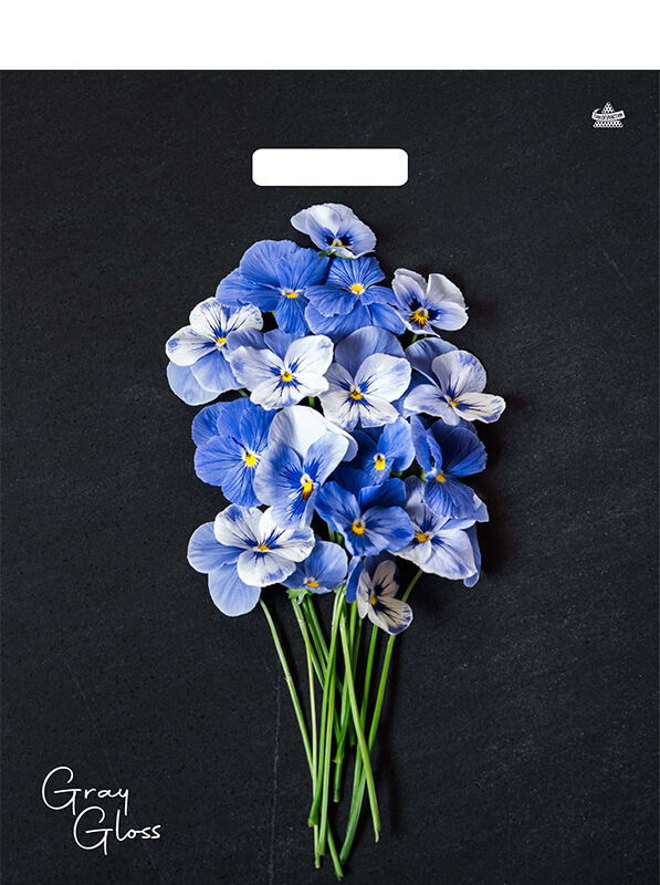 пакет универсальный 48х39см "грэй глосс анютины глазки" проруб.ручка 50мкм Пакет универсальный 48х39см "грэй глосс анютины глазки" проруб.ручка 50мкм