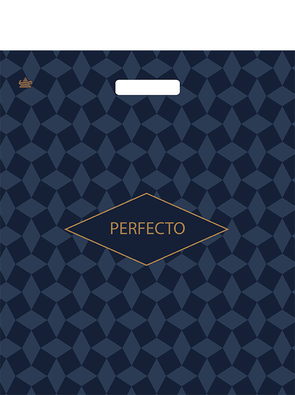 Пакет универсальный 42х48см "перфекто калейдоскоп" проруб.ручка 90мкм