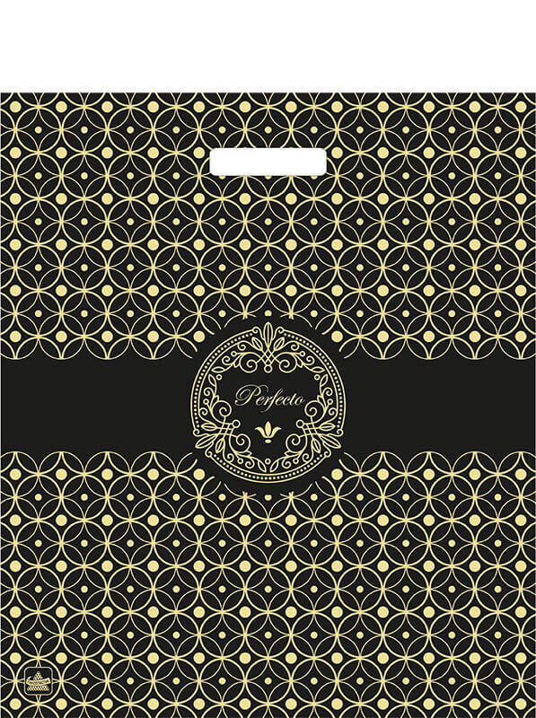 Пакет универсальный 42х48см "перфекто квадро" проруб.ручка 90мкм