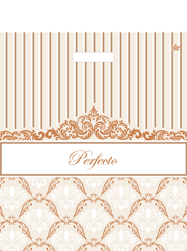 Пакет универсальный 42х48см "перфекто элегия" проруб.ручка 90мкм