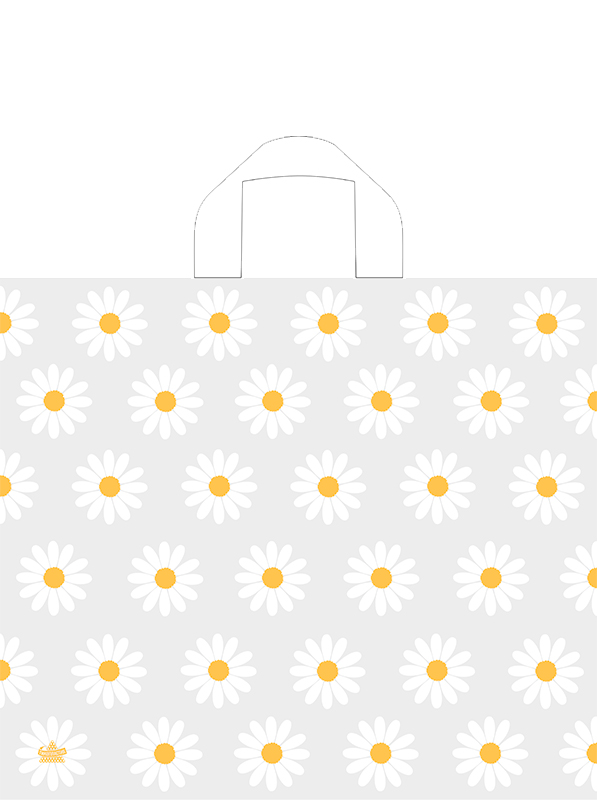 Пакет универсальный 34х40см "летняя нотка" петл.ручка 70мкм