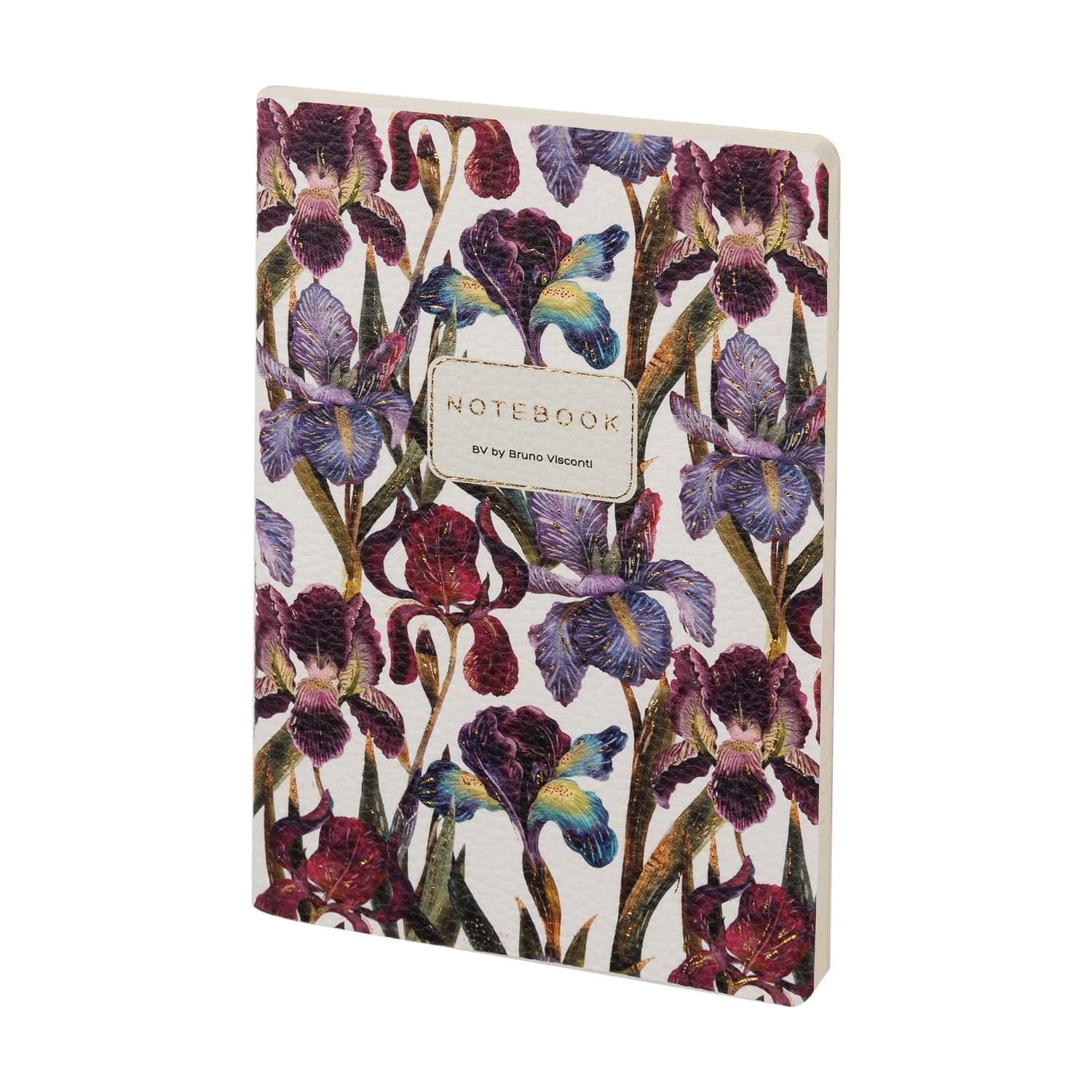 Тетрадь 60л.лин. "flora.ирисы" (bruno visconti) экокожа