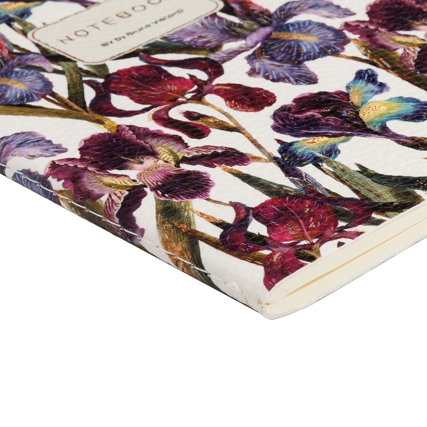 Тетрадь 60л.лин. "flora.ирисы" (bruno visconti) экокожа