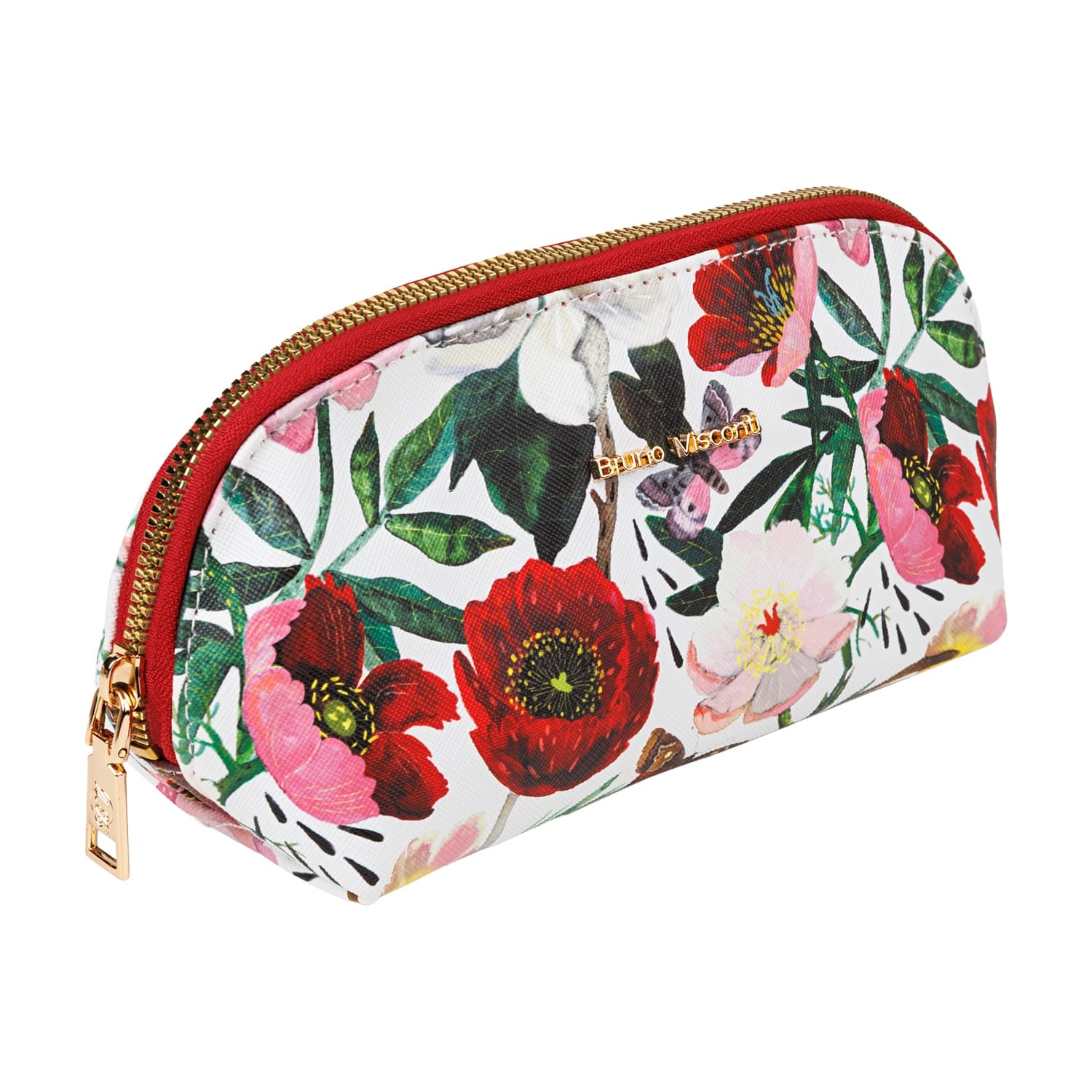 Косметичка bruno visconti "flora. пионы" 225х80х100мм кож.зам.
