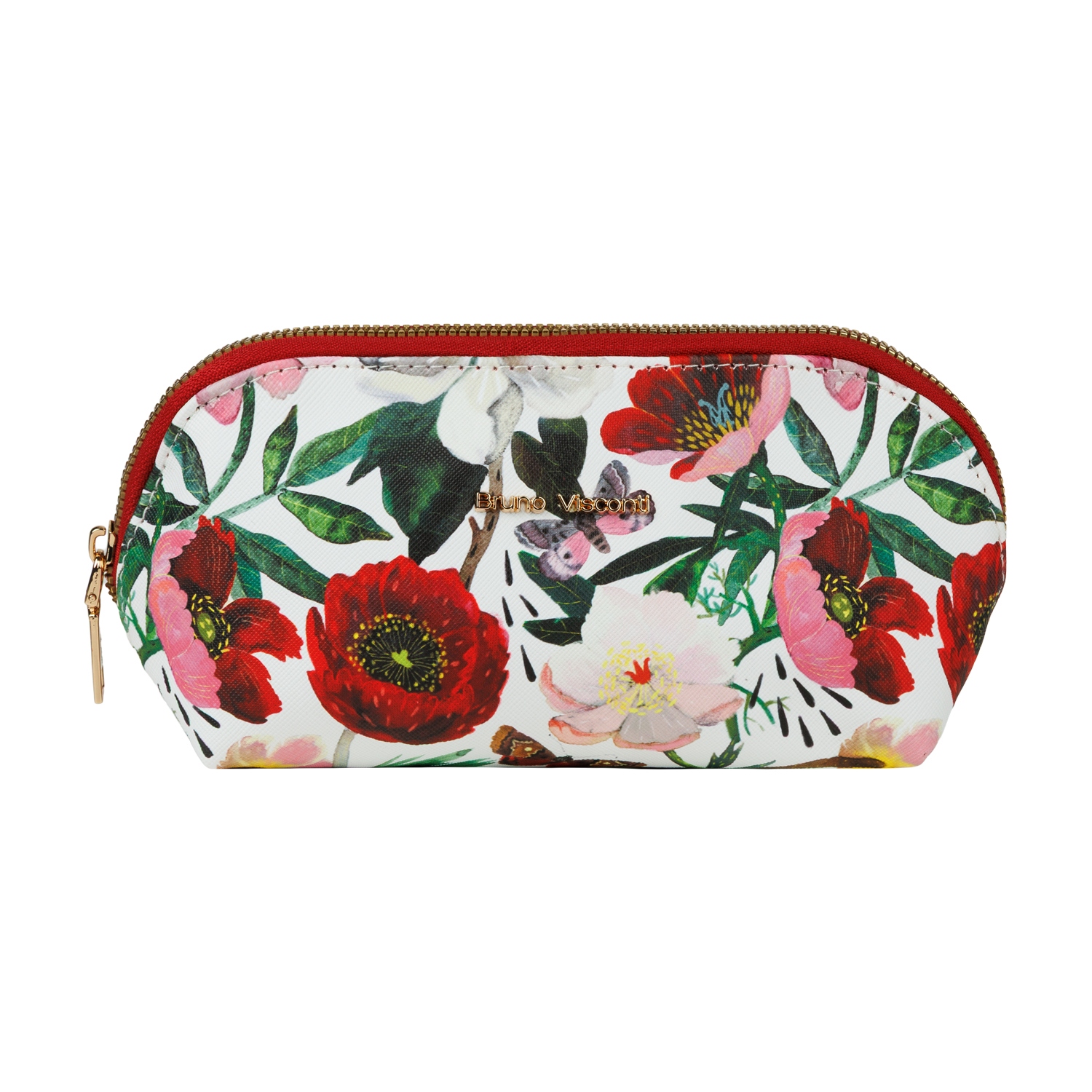 Косметичка bruno visconti "flora. пионы" 225х80х100мм кож.зам.