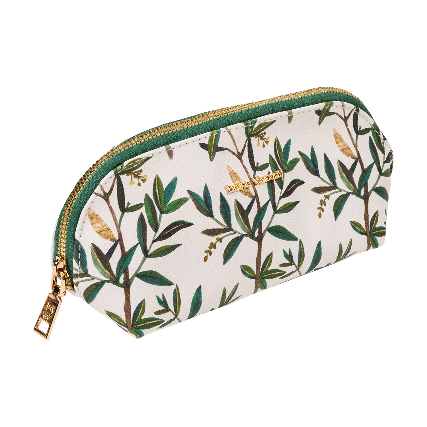 Косметичка bruno visconti "flora. олива" 225х80х100мм кож.зам.