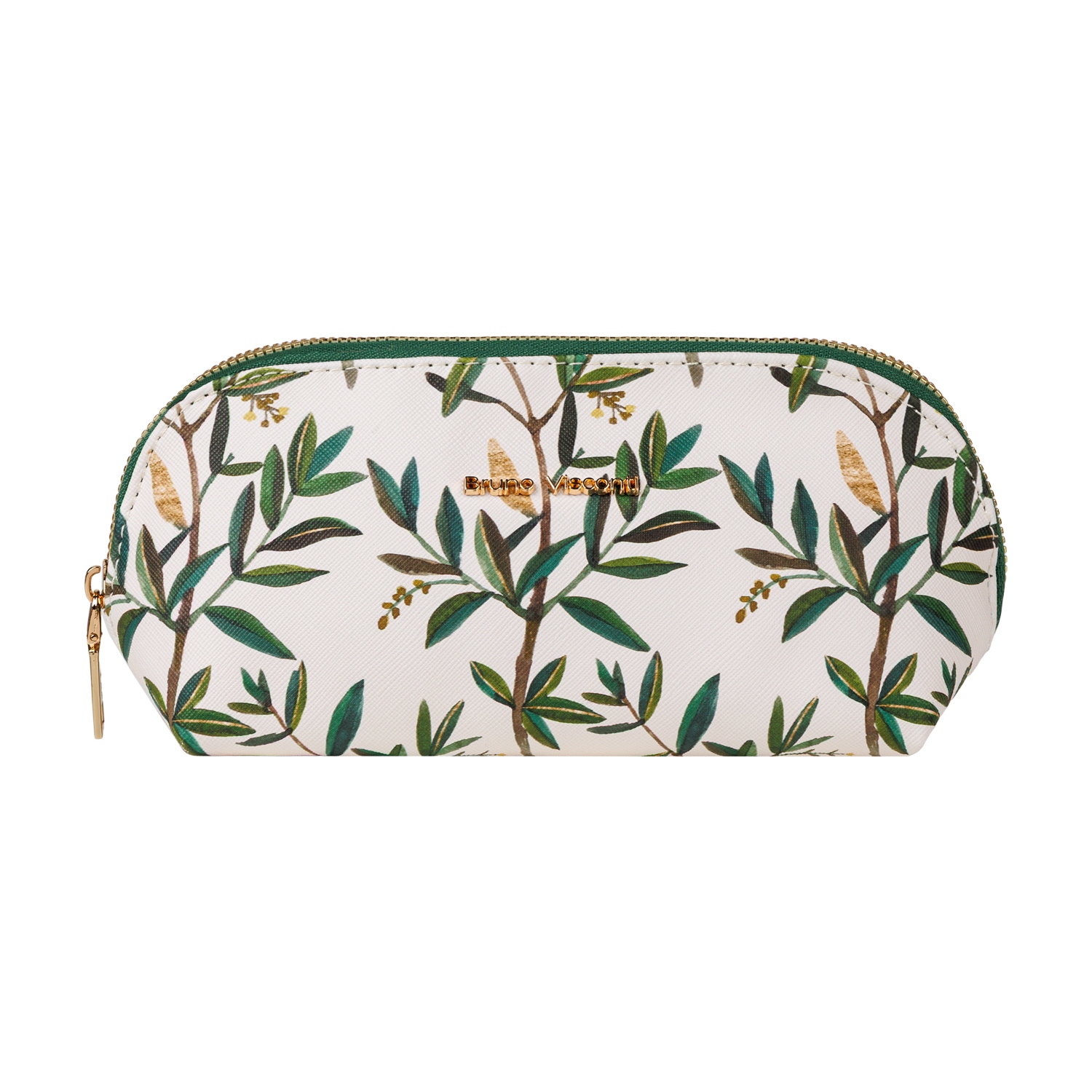 Косметичка bruno visconti "flora. олива" 225х80х100мм кож.зам.