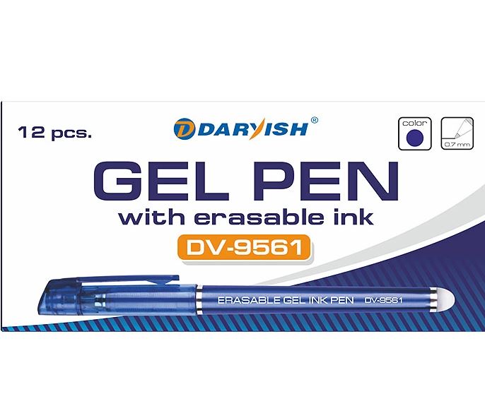 Ручка гел. пиши-стирай darvish 0,7мм синяя