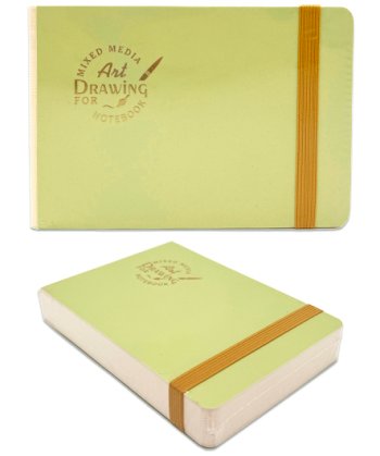 Скетчбук 130х90мм 58л 160гр "art drawinq" зеленый тв.обл.