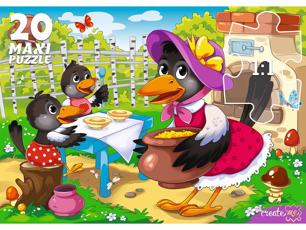 Пазлы maxi 20 дет. "сорока-сорока" (рыжий кот)