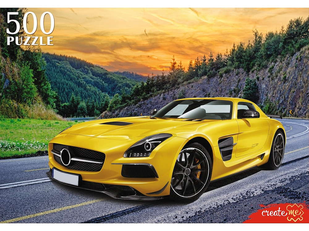 Пазлы 500 дет. "спортивное авто" (рыжий кот)