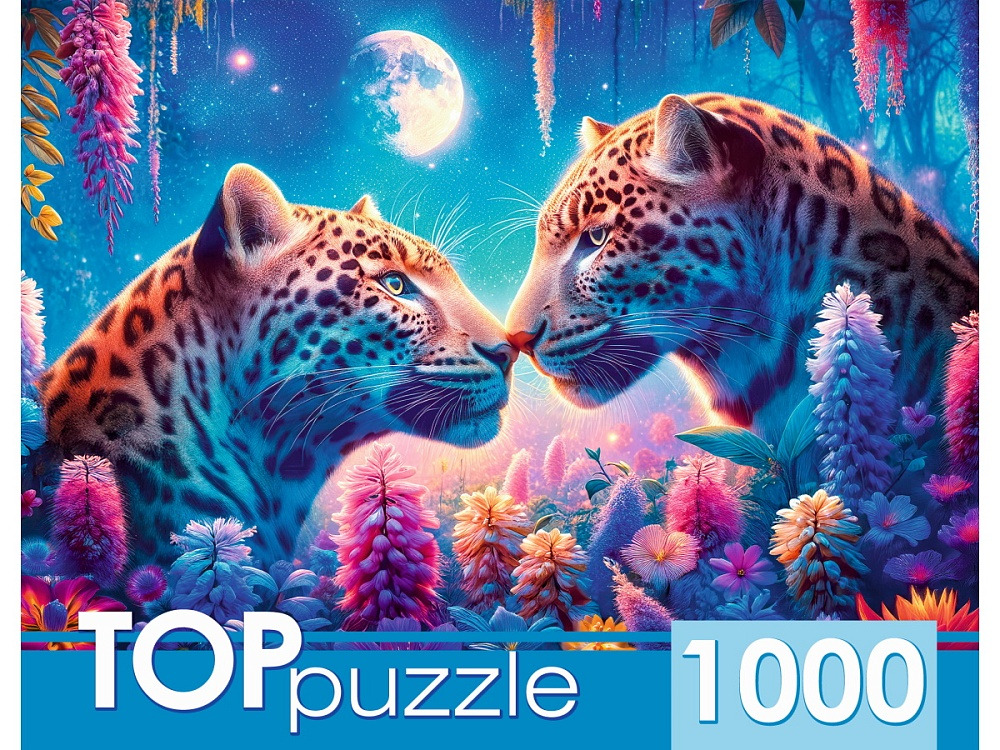 Пазлы 1000 дет. "влюблённые леопарды"