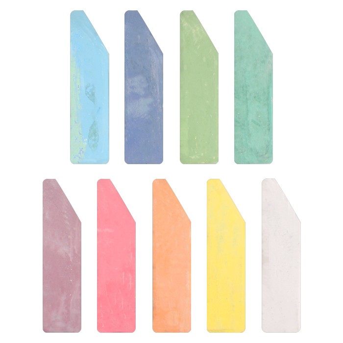 Мел цветной для асфальта darvish 18шт. 9цв. (пластик.ведро)