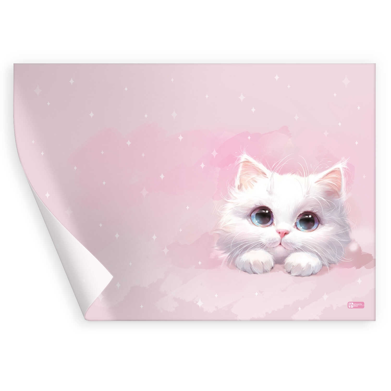 Настольное покрытие феникс+ "белый кот" 500х700мм 130мкм