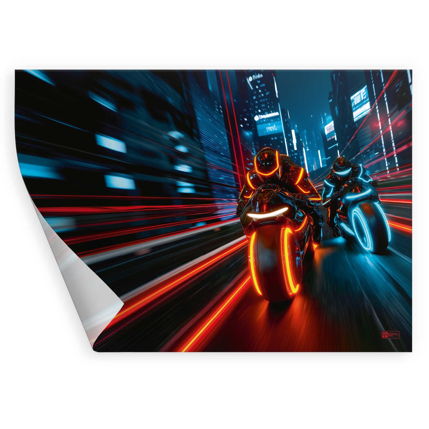 Настольное покрытие феникс+ "ночные мотоциклисты" 500х700мм 130мкм