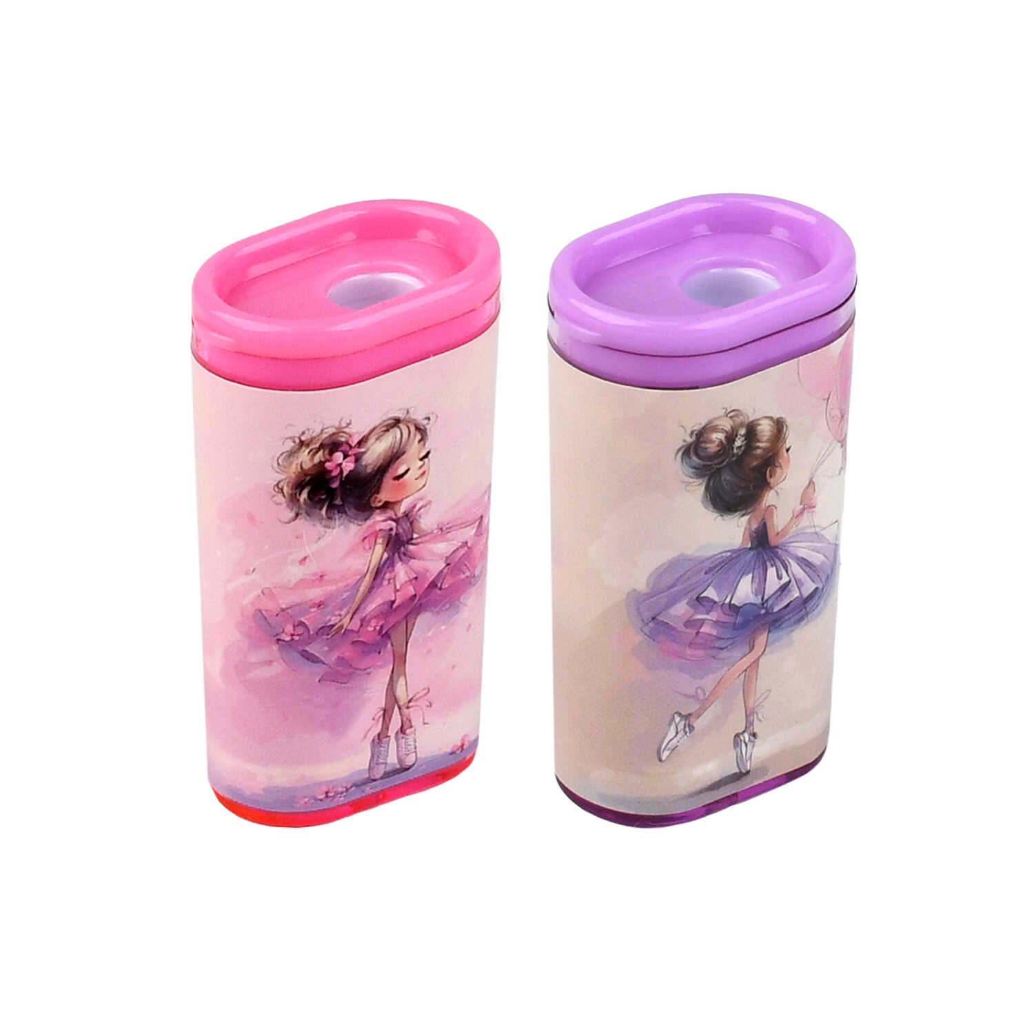 Точилка с контейнером феникс+ "балерины" 1 отв. асс-т