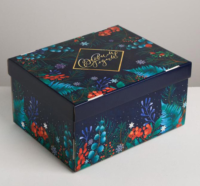 коробка подарочная "новогоднее волшебство" 30х24х15см Коробка подарочная "новогоднее волшебство" 30х24х15см