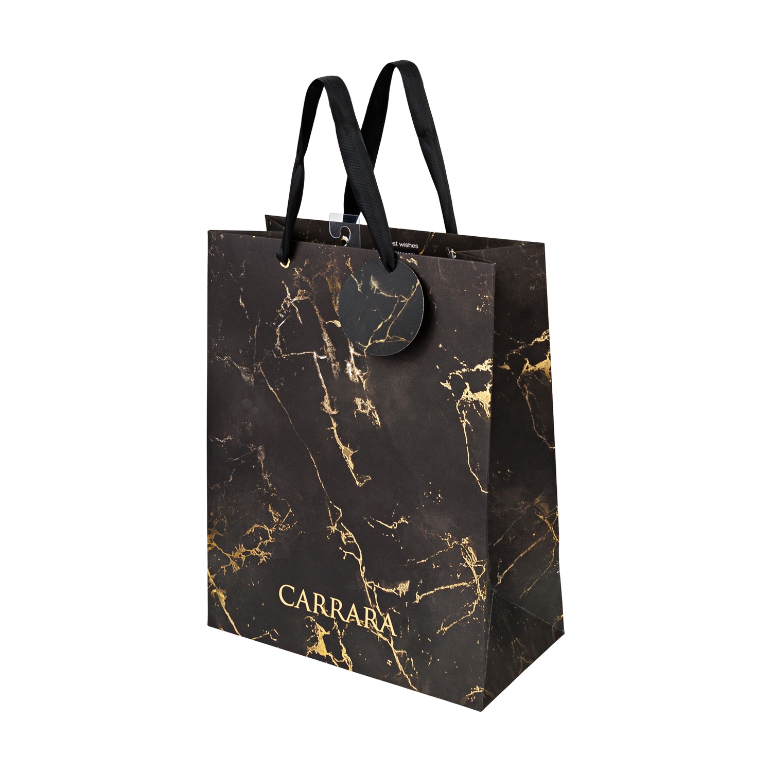 пакет подарочный "carrara. black" (26х32х13см) Пакет подарочный "carrara. black" (26х32х13см)