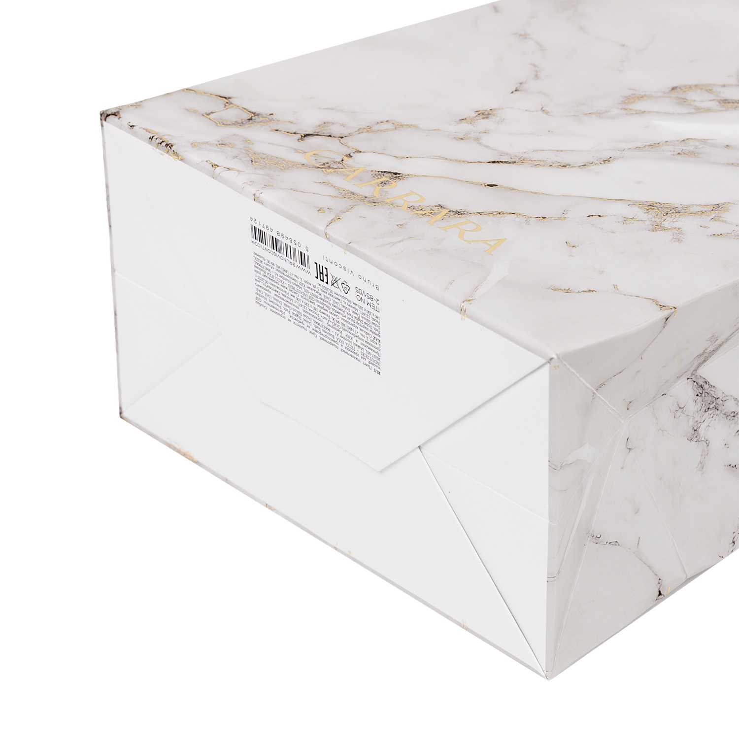 Пакет подарочный "carrara. white" (18х23х10см)