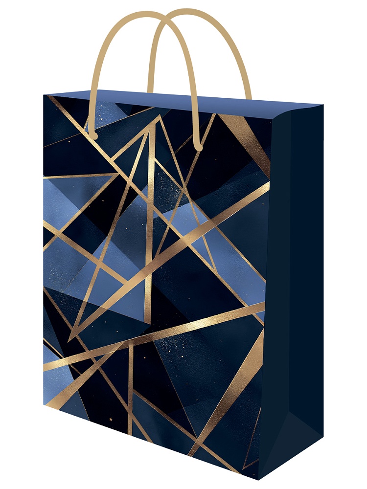 Пакет подарочный "стильная геометрия" (32х44х10см)