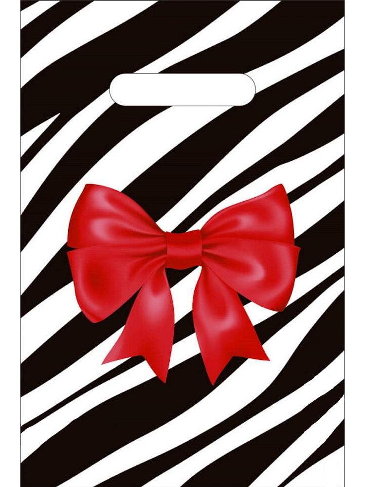 Пакет универсальный 20х30см "бантик" проруб.ручка