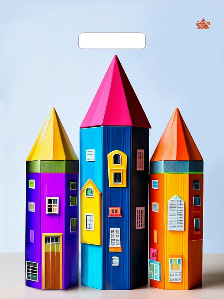 Пакет универсальный 40х31см "яркие карандаши" проруб.ручка 60мкм