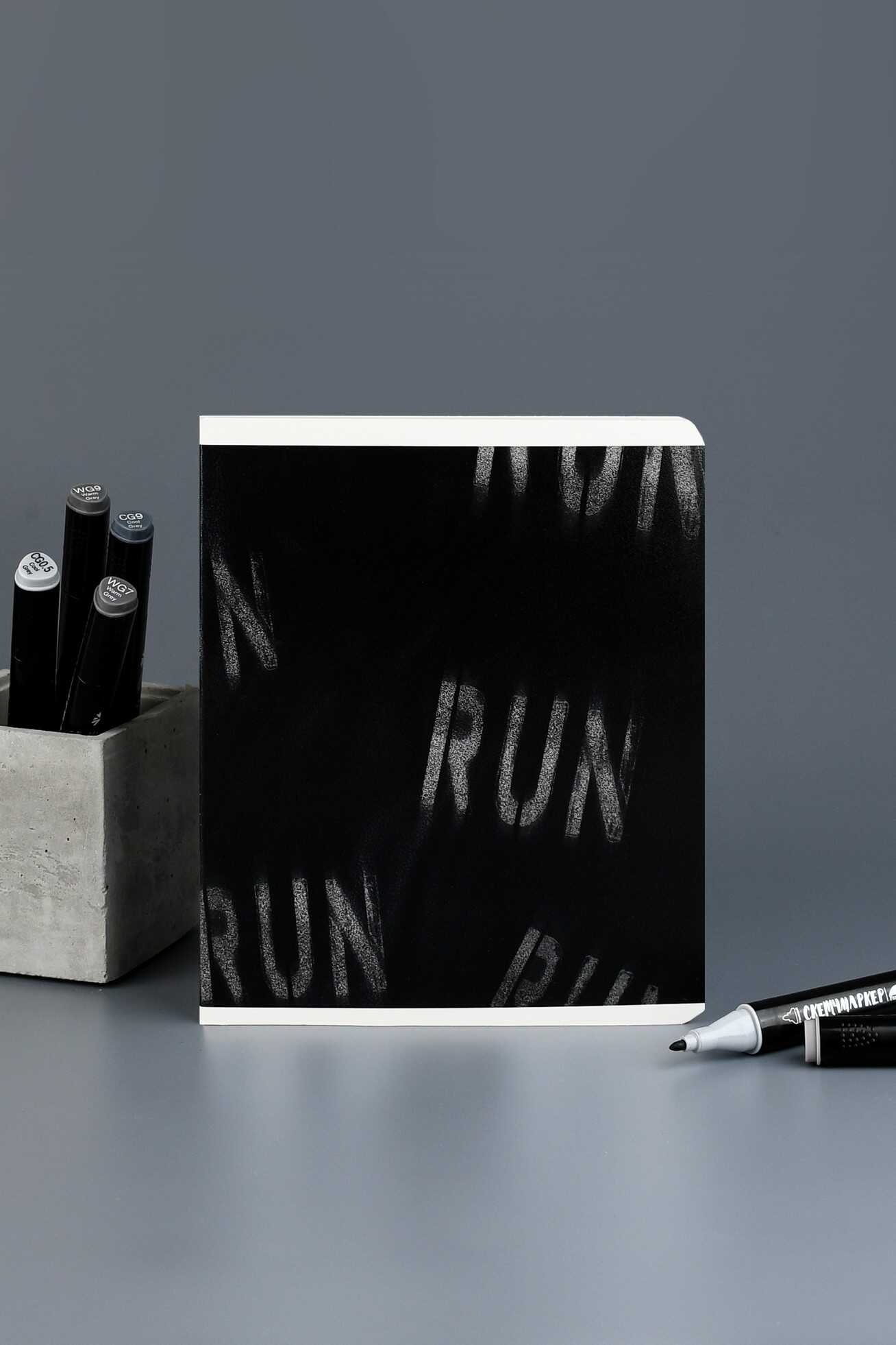 Тетрадь 48л. лин. "гранж" (феникс+) б/б,выб.твин лак,асс-т