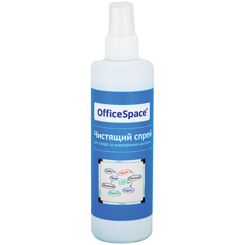 Спрей для очистки маркерной доски 250мл officespace