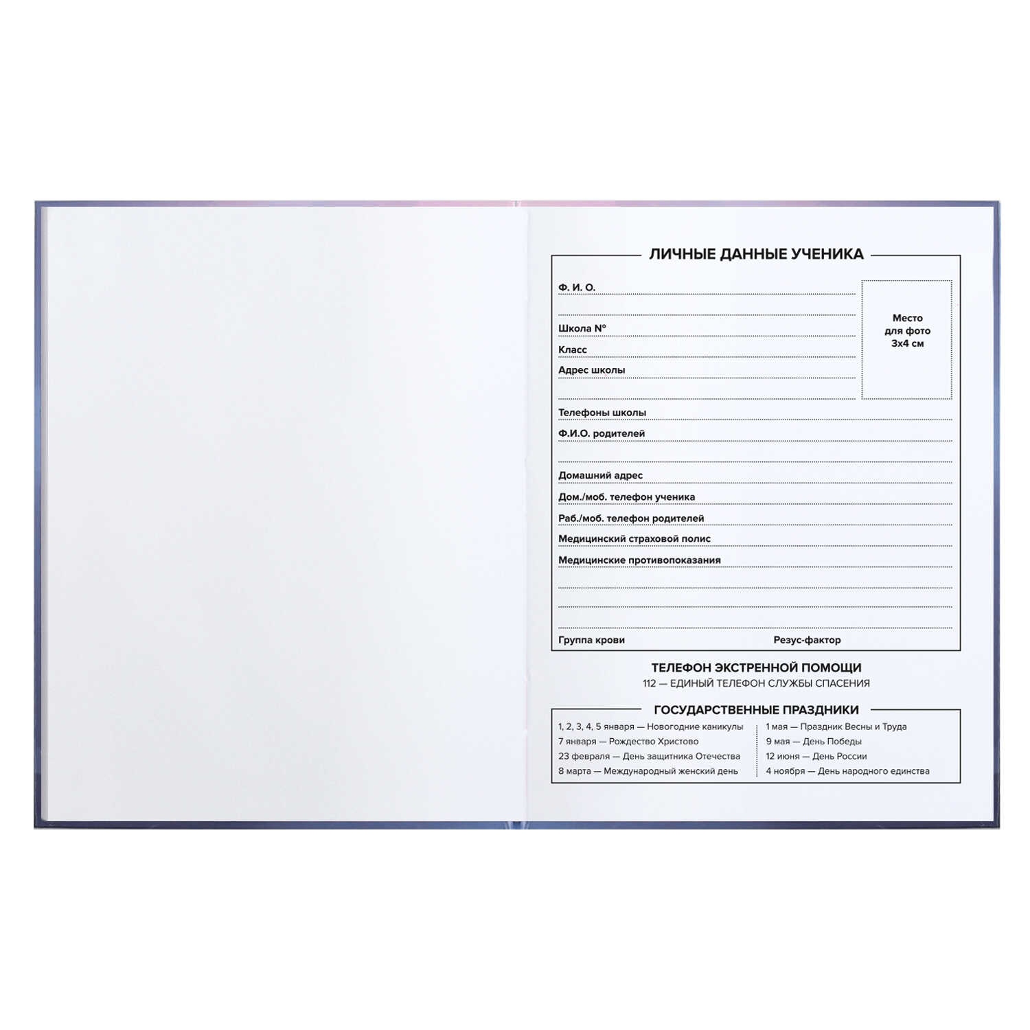 Дневник универс. тв.обл. "балерина с цветочками" (феникс+) глянц.лам.,тиснен.фольгой