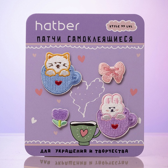 Наклейки самокл. hatber "счастье есть"