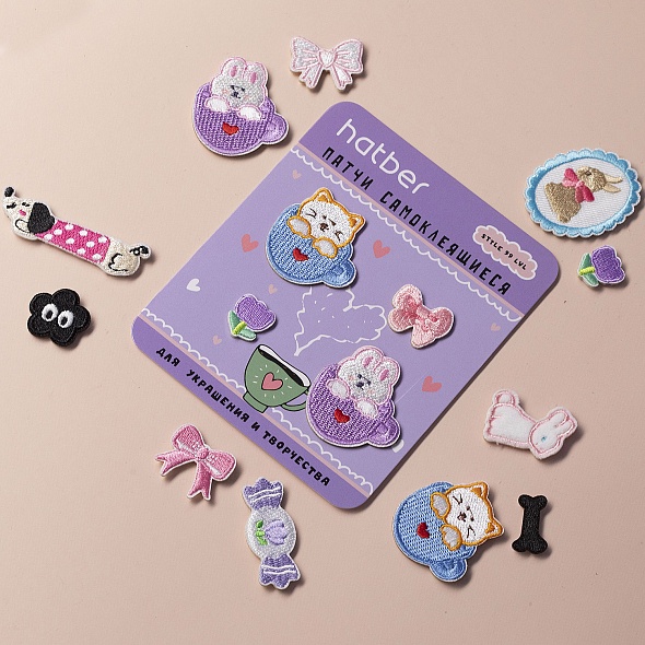 Наклейки самокл. hatber "счастье есть"