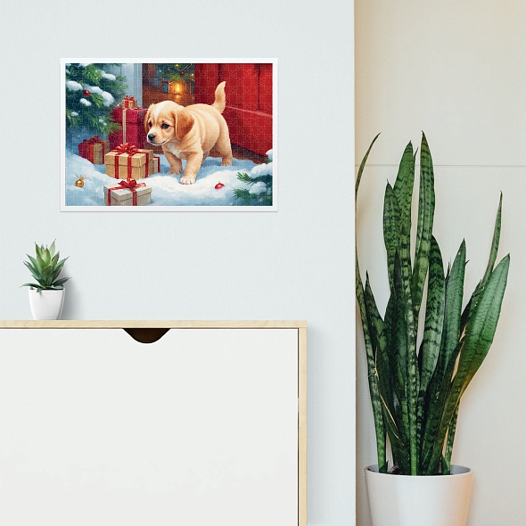 Игра пазлы 500 дет. "любопытный щенок" (hatber)