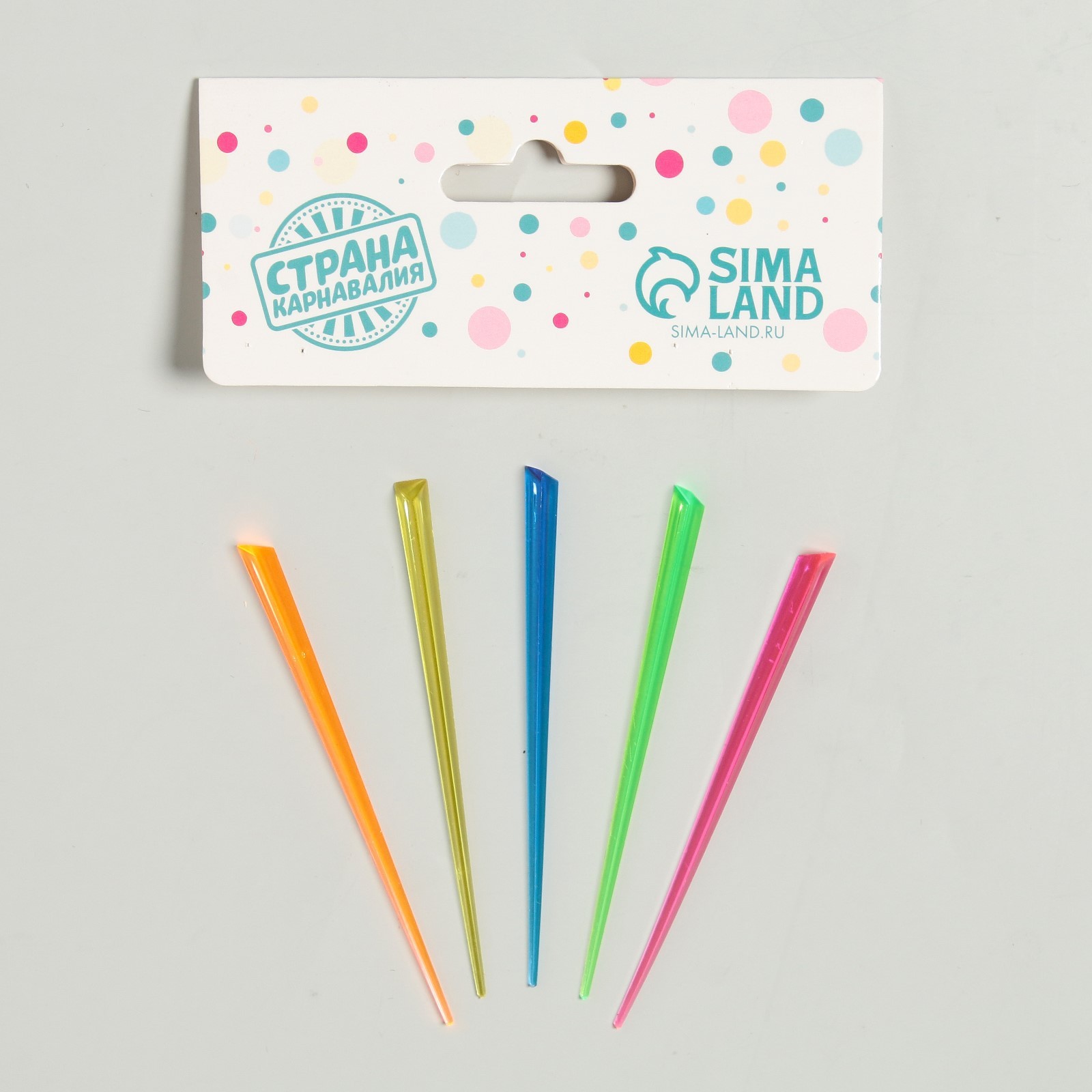 Шпажки для канапе пластик набор 24шт.