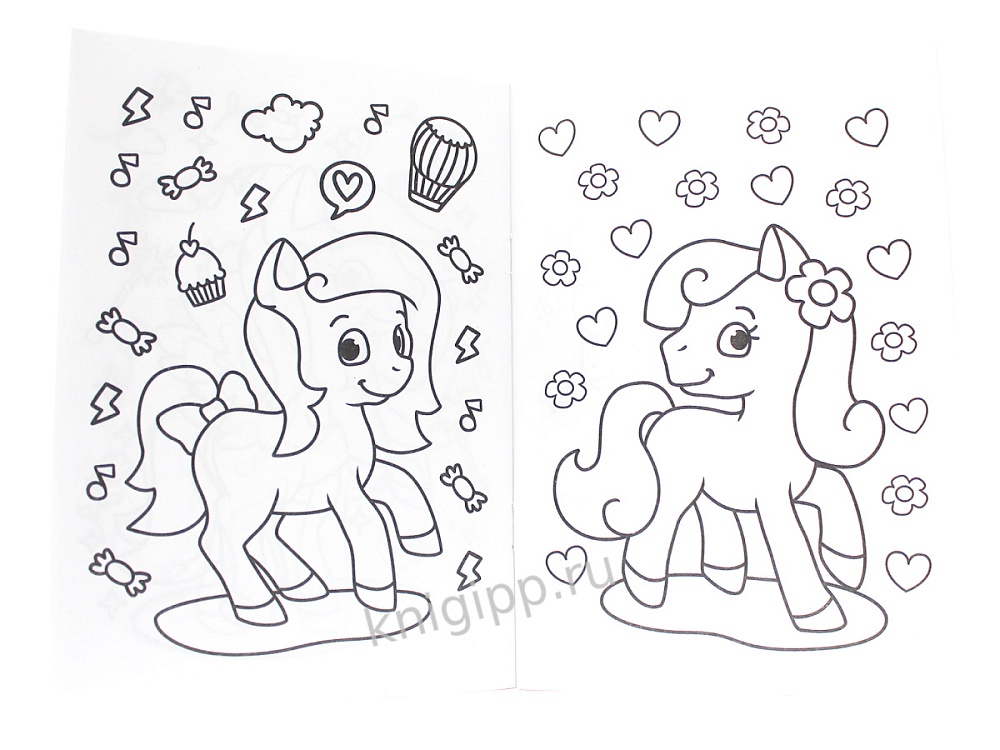 Раскраска "пони" а5 (проф-пресс)