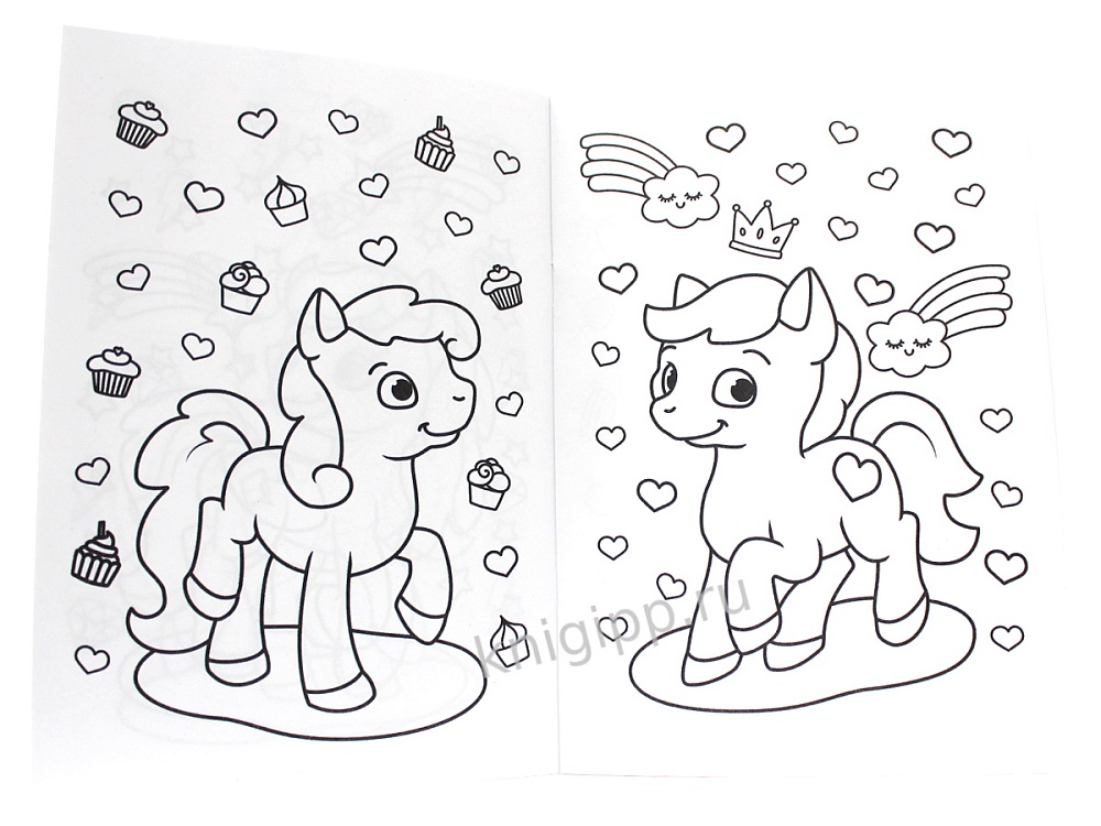 Раскраска "пони" а5 (проф-пресс)