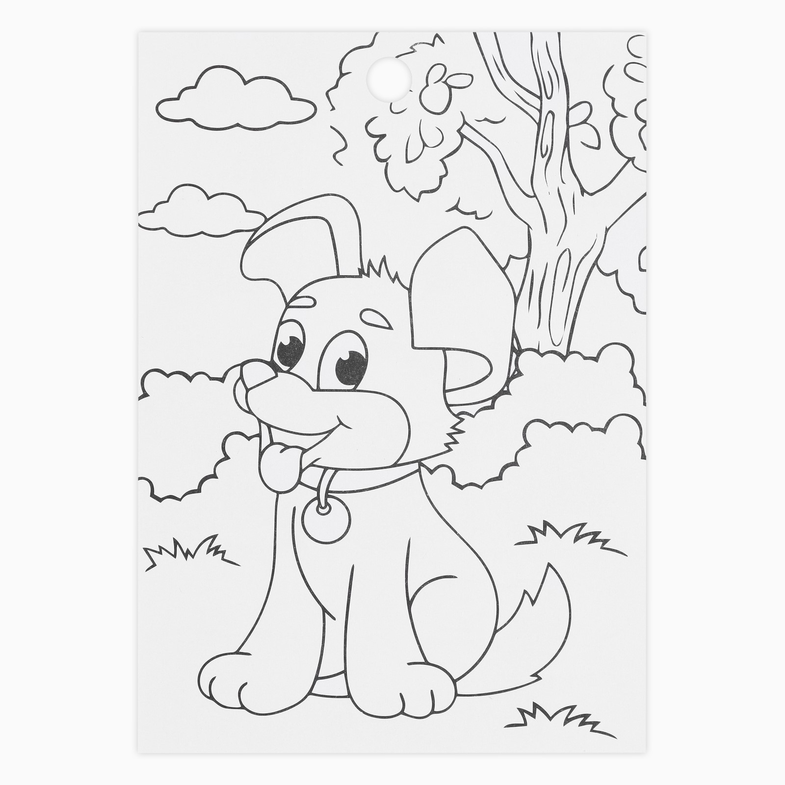 Наклейки "котики и пёсики" 11х15,5см с раскраской