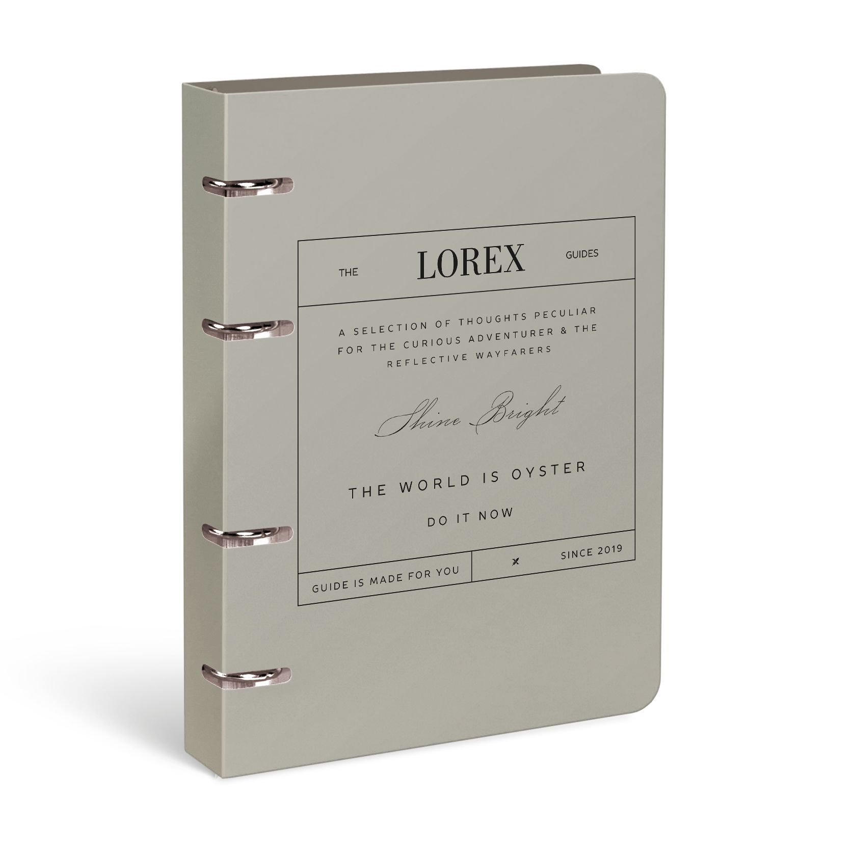 Тетрадь на кольцах 120л. кл. интегр.обл. "letters of notes" (lorex) софт тач