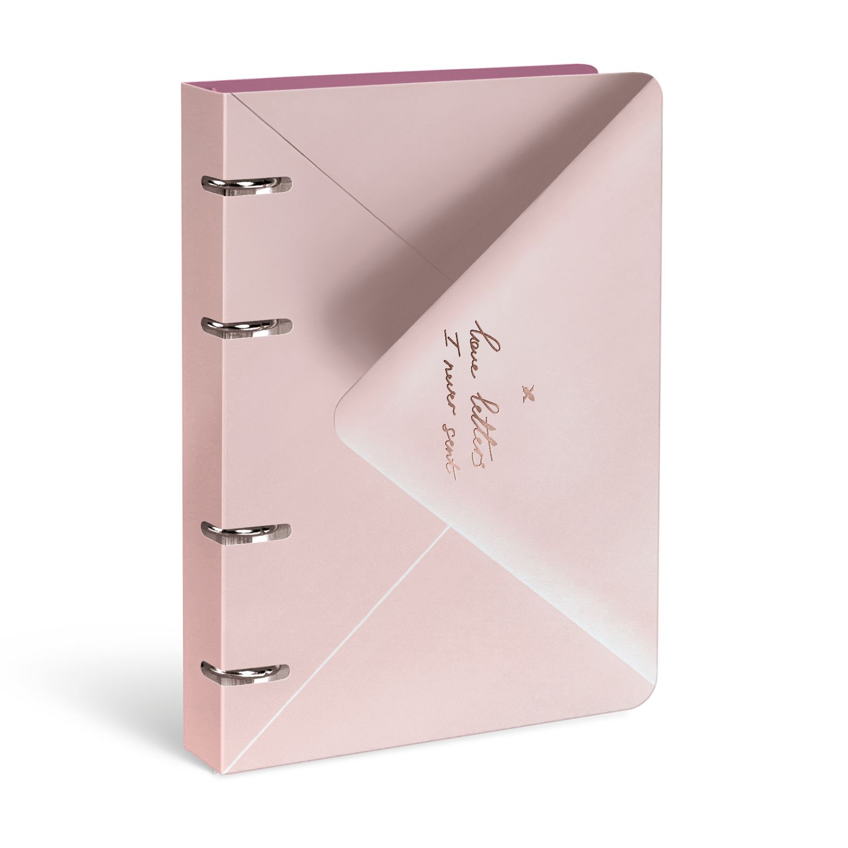 Тетрадь на кольцах 120л. кл. интегр.обл. "pure love" (lorex) софт тач,фольга