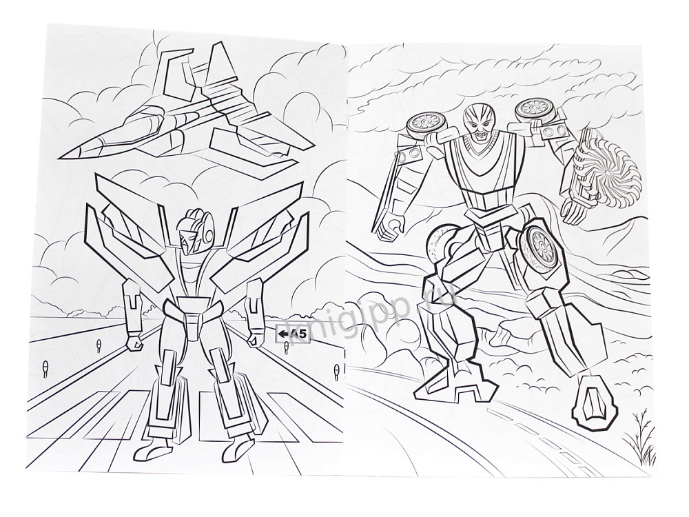 Раскраска "машины-роботы" а5 (проф-пресс)