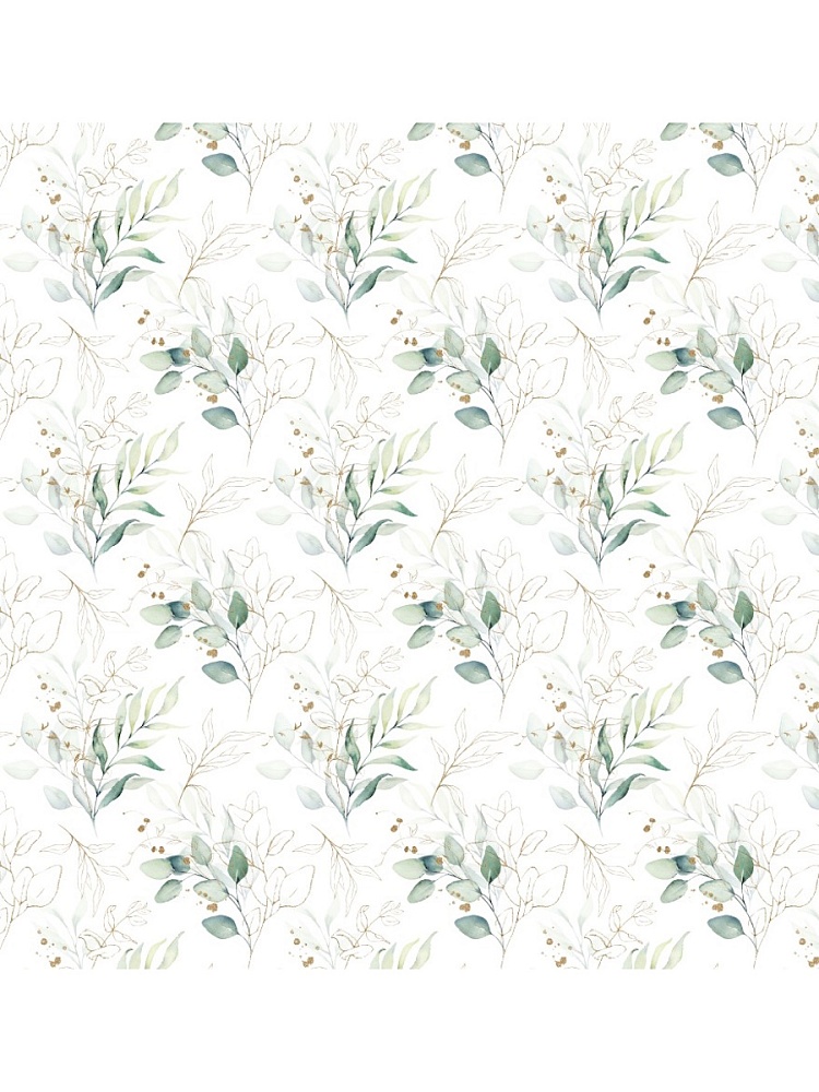 Бумага упаковочная 70х100см "красивые ветки"