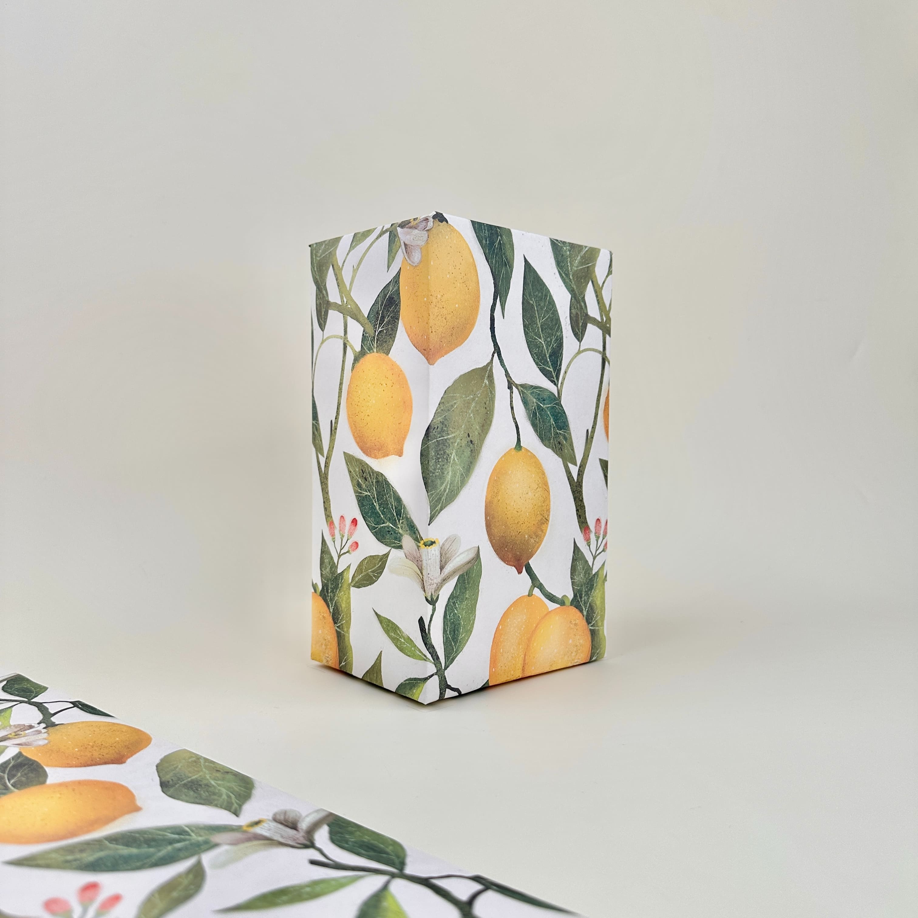 Бумага упаковочная 70х100см "flora. paradise. lemons"